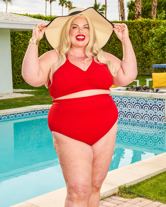 Tidelands Bikini Top - Red