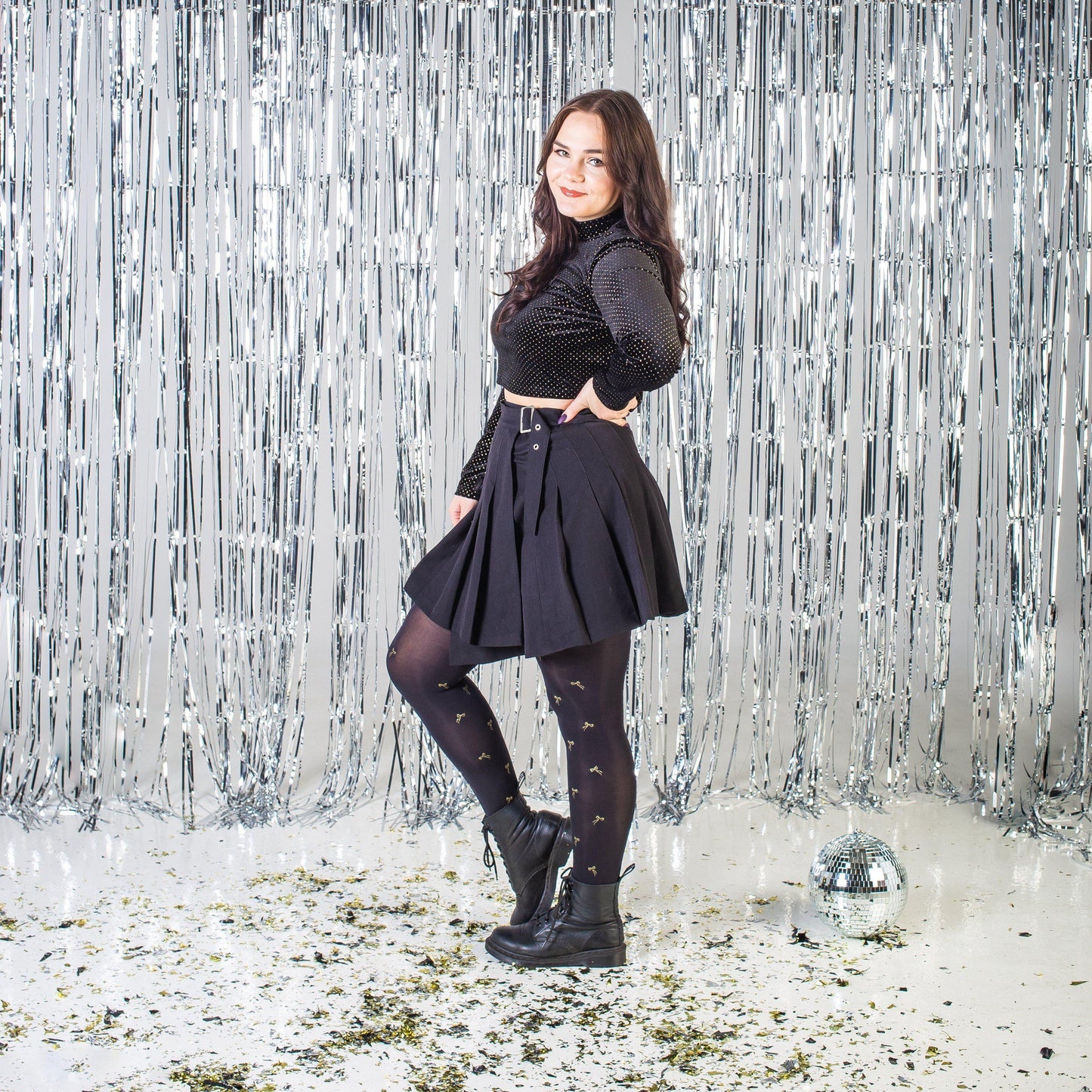 Pattern Tights - Tie Me Up