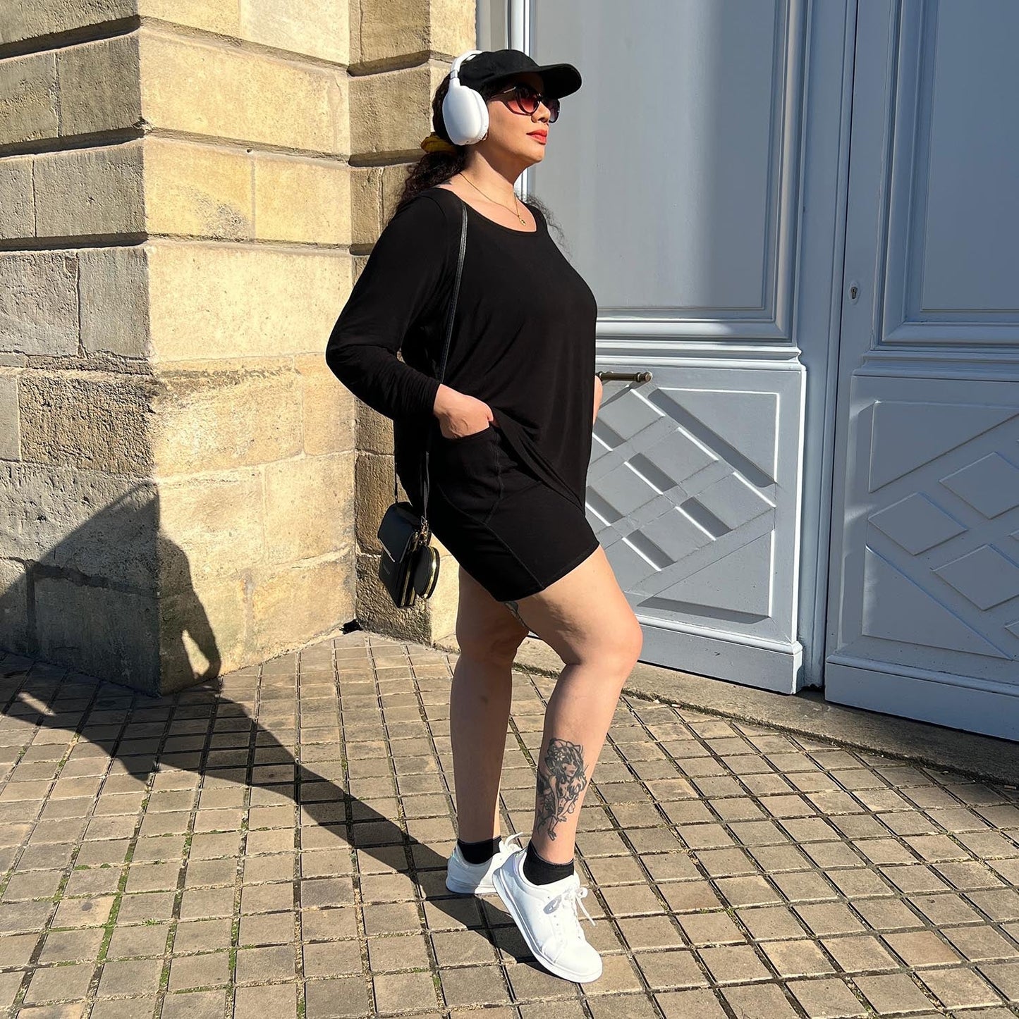 Bamboo Lounge Long Sleeve Top - Black