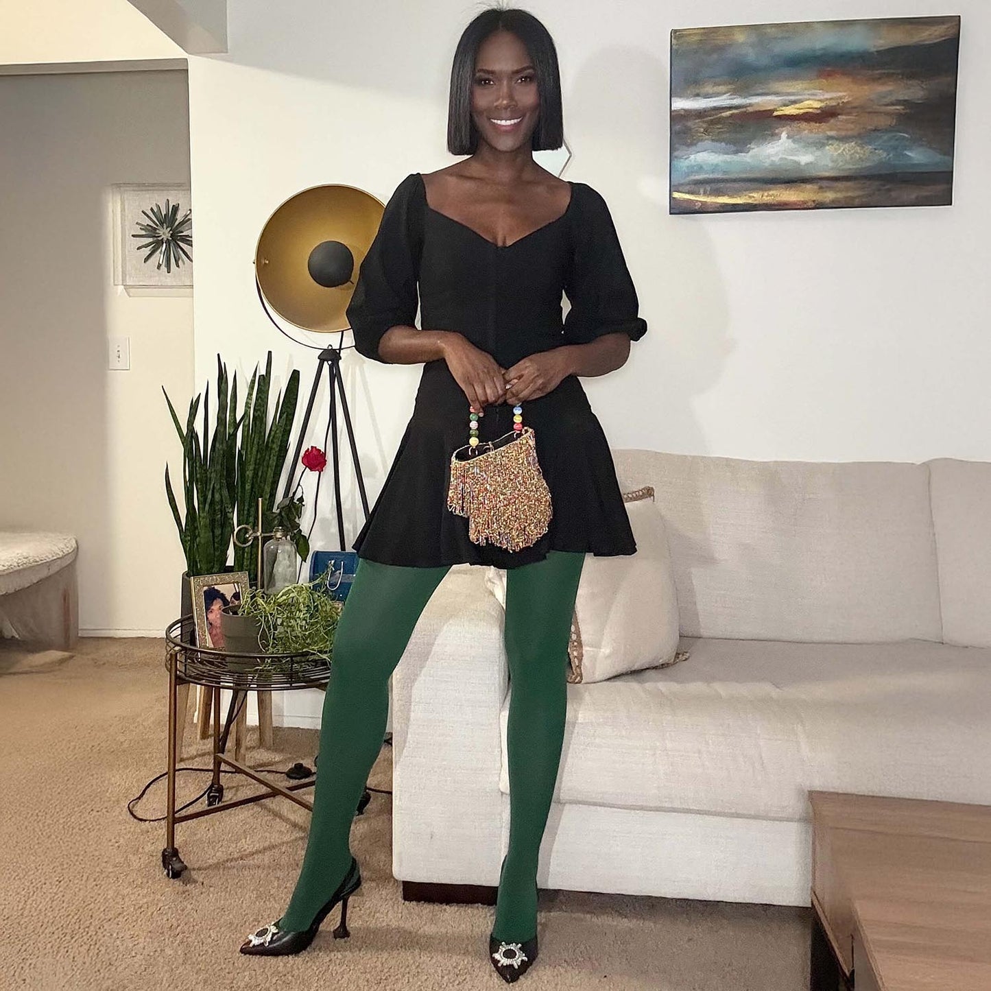 80 Denier Tights - Foliage