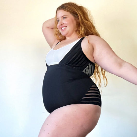 Smoothwear Open Bust Bodysuit - Black