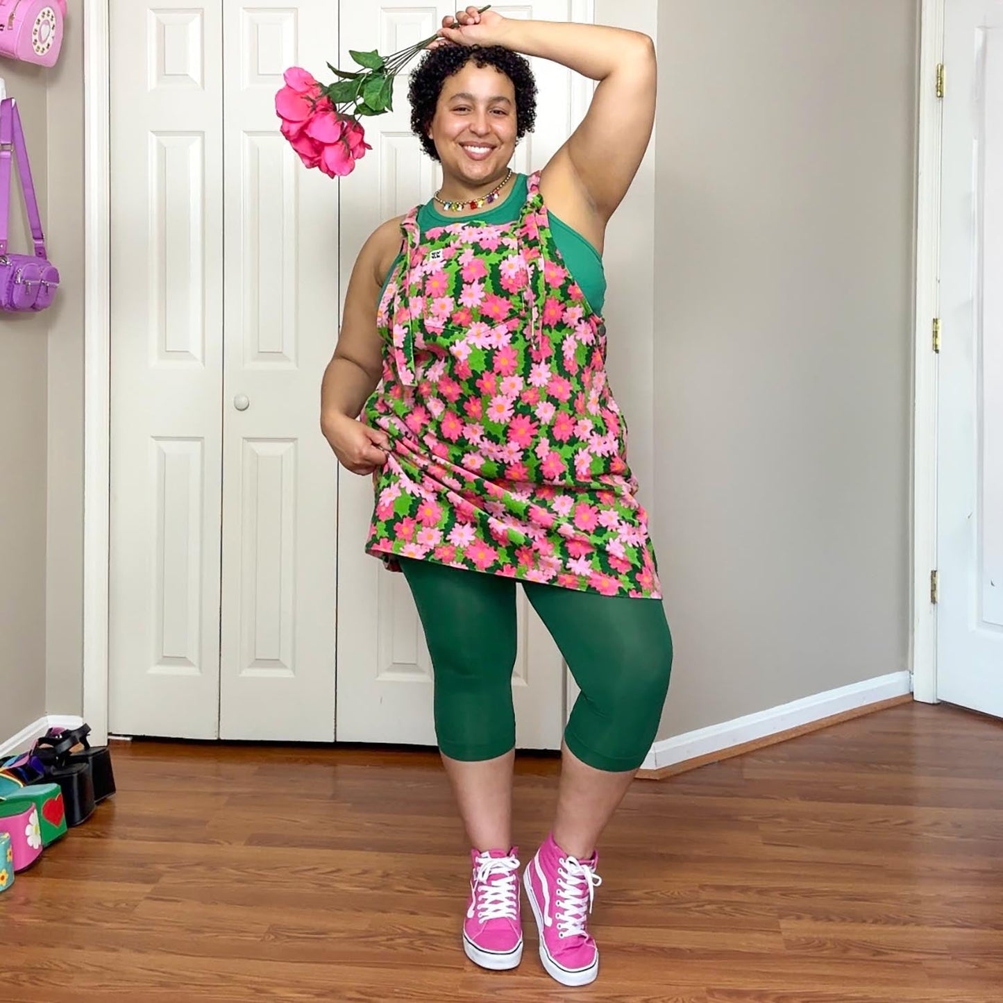 Stay Cool Capri Tights - Foliage