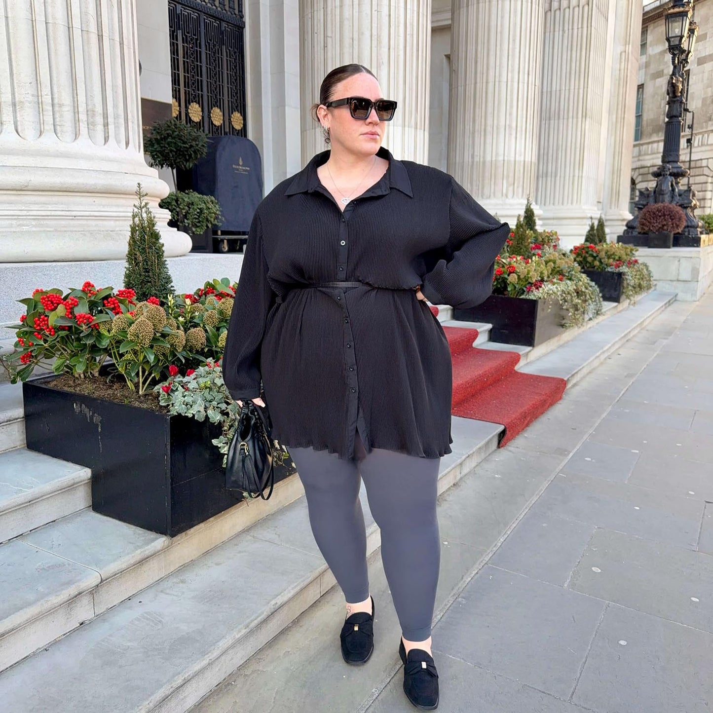 Footless Tights - Slate