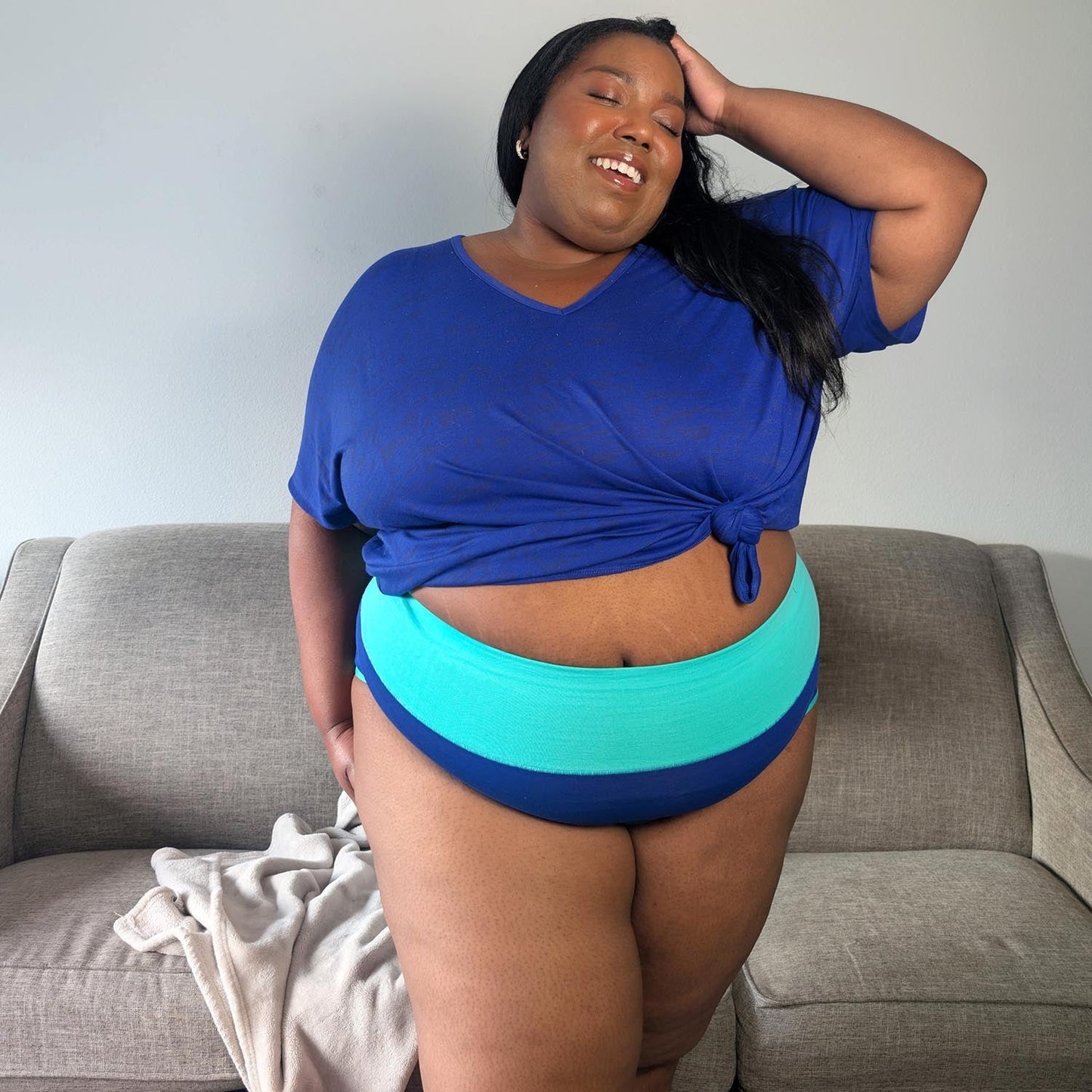 Organic Cotton Full Brief Duo Knickers - Arabesque & Mint