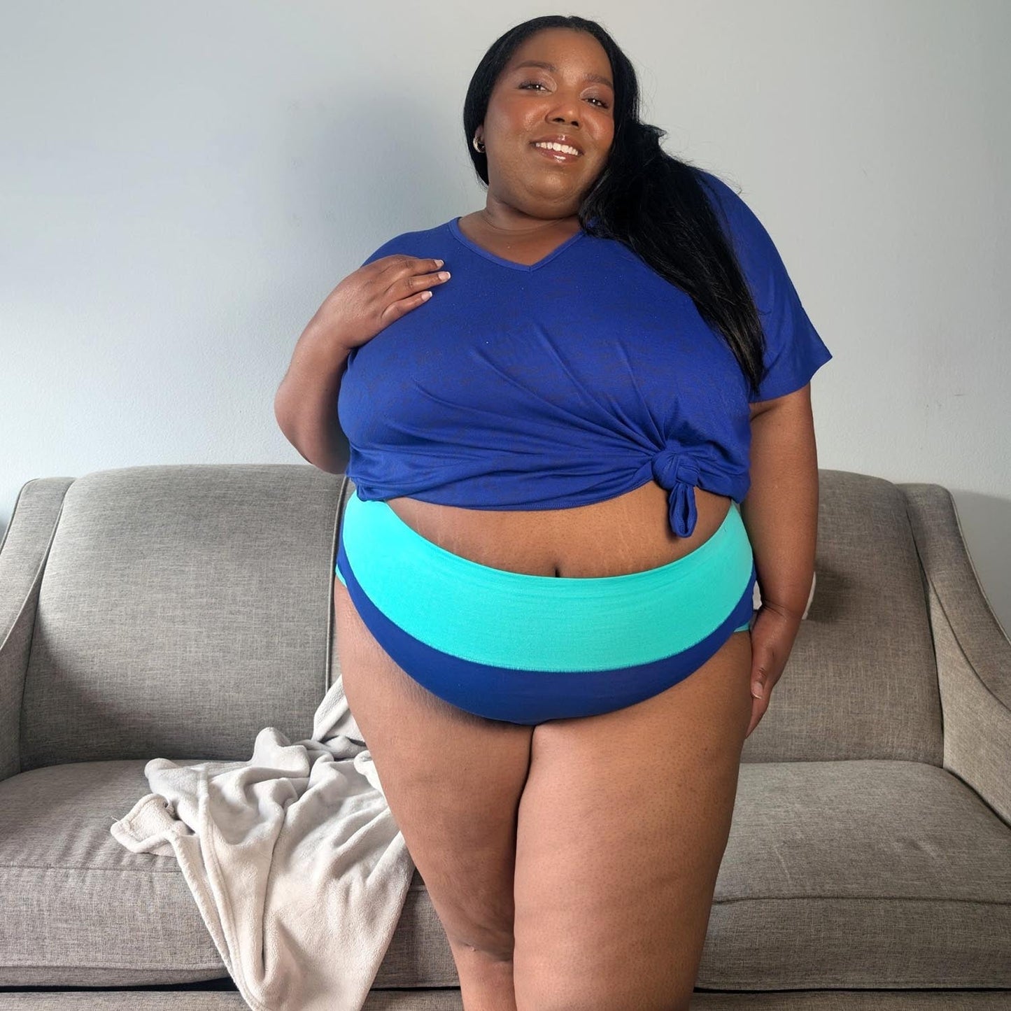 Organic Cotton Full Brief Duo Knickers - Arabesque & Mint