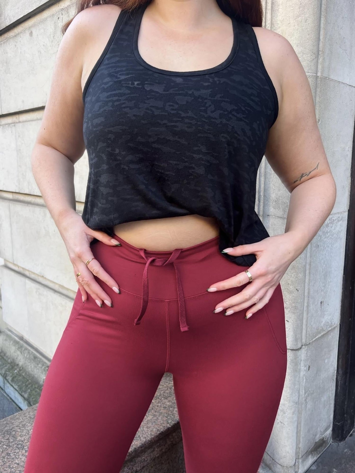 Long Buttery Leggings - Wine