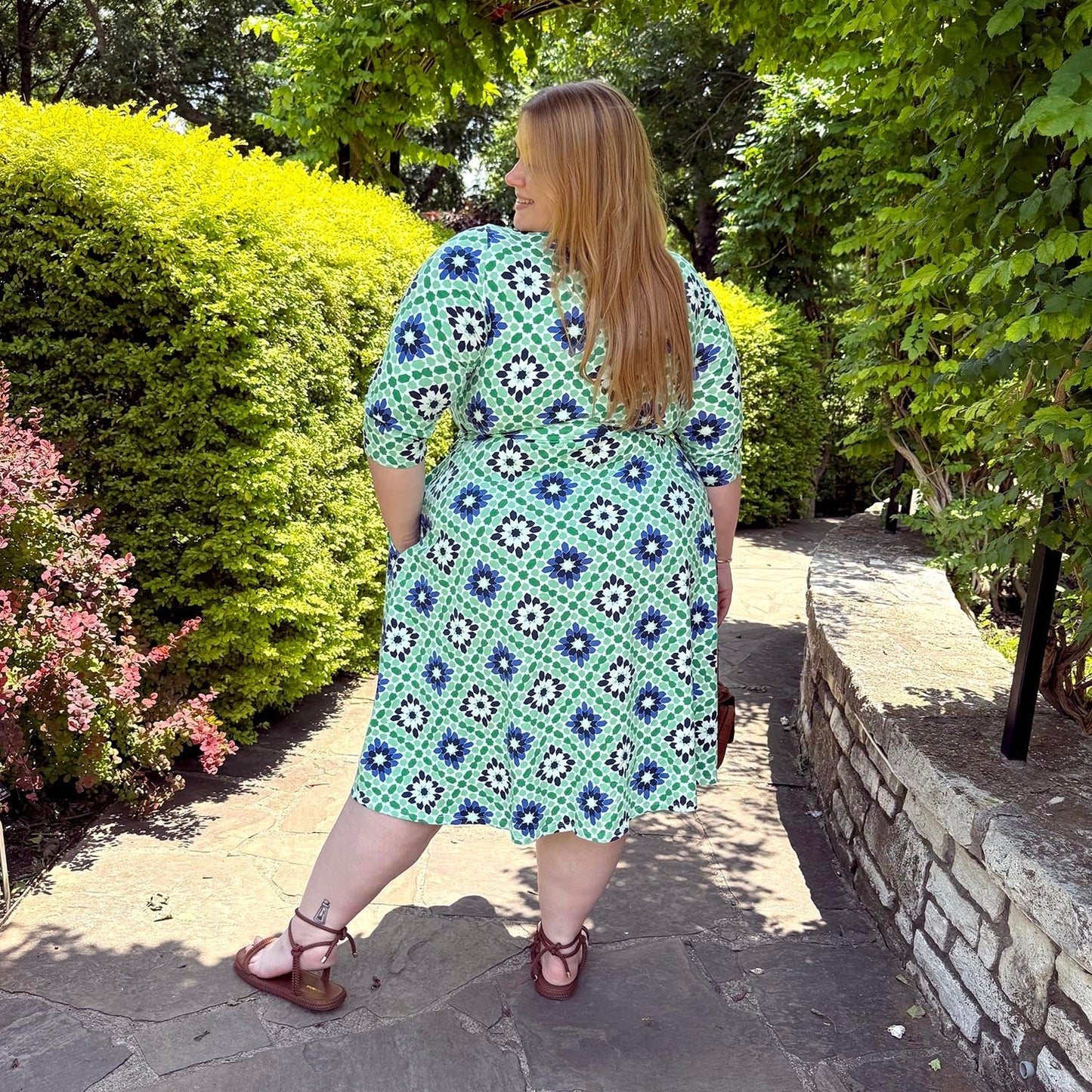 Wrap Dress - Blue Pearl