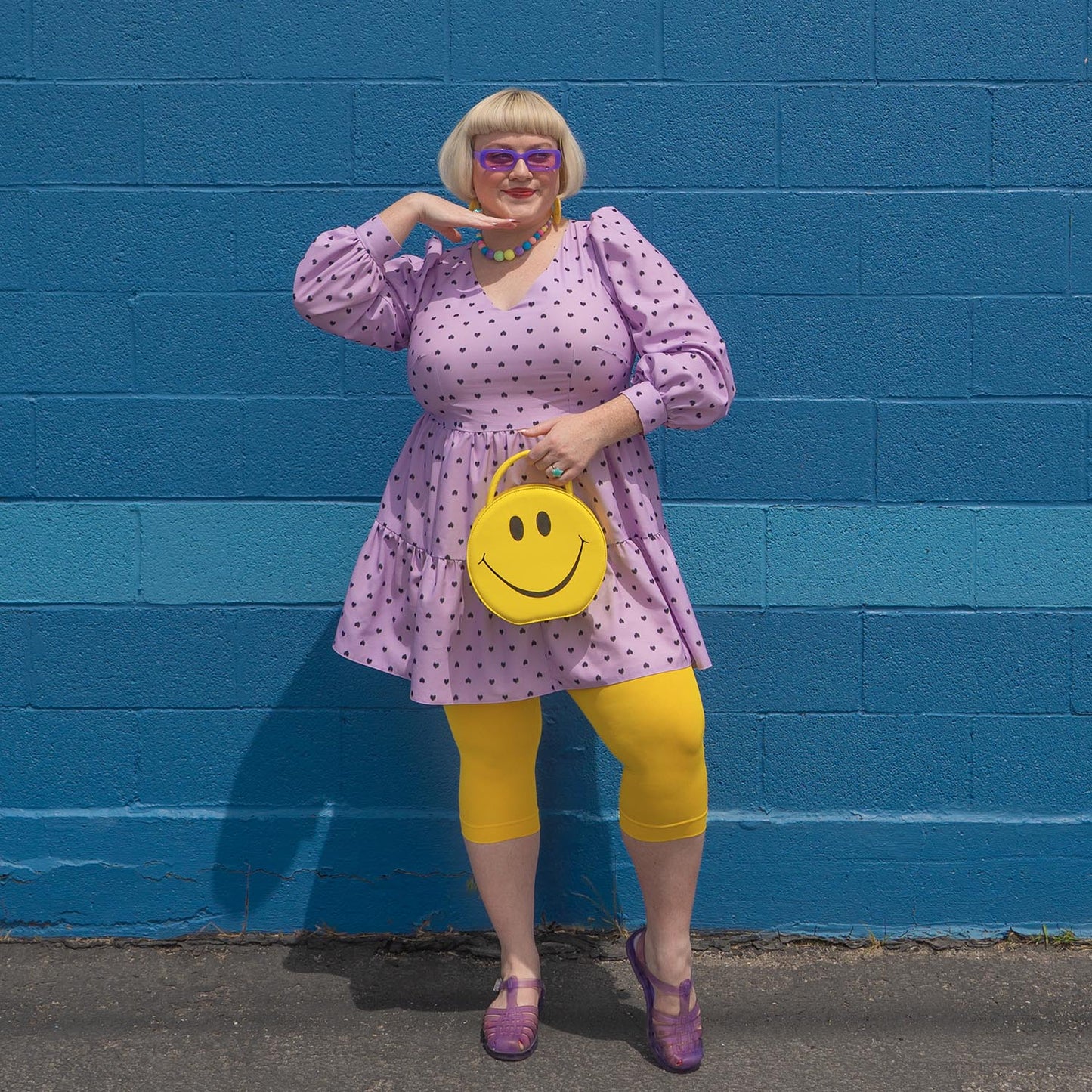 Stay Cool Capri Tights - Lemon