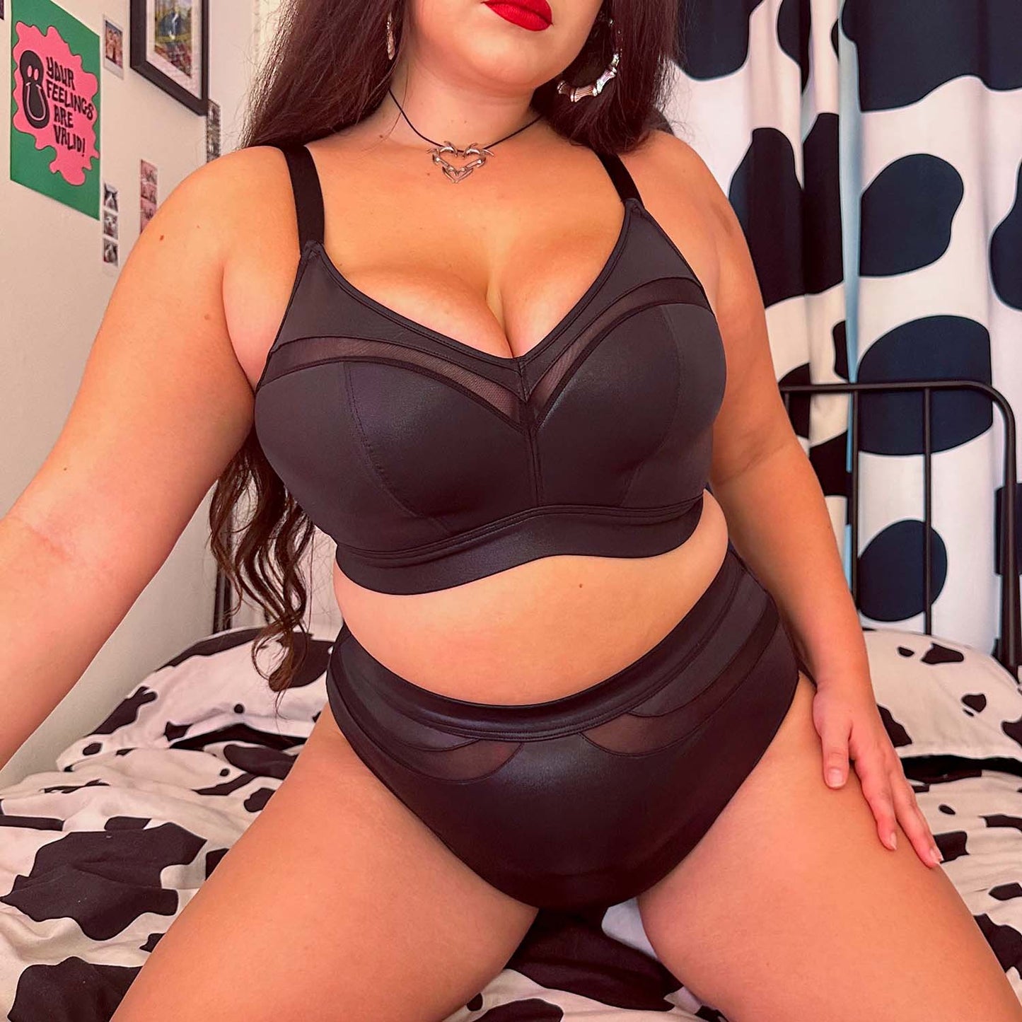 Siren Faux Leather Full Briefs