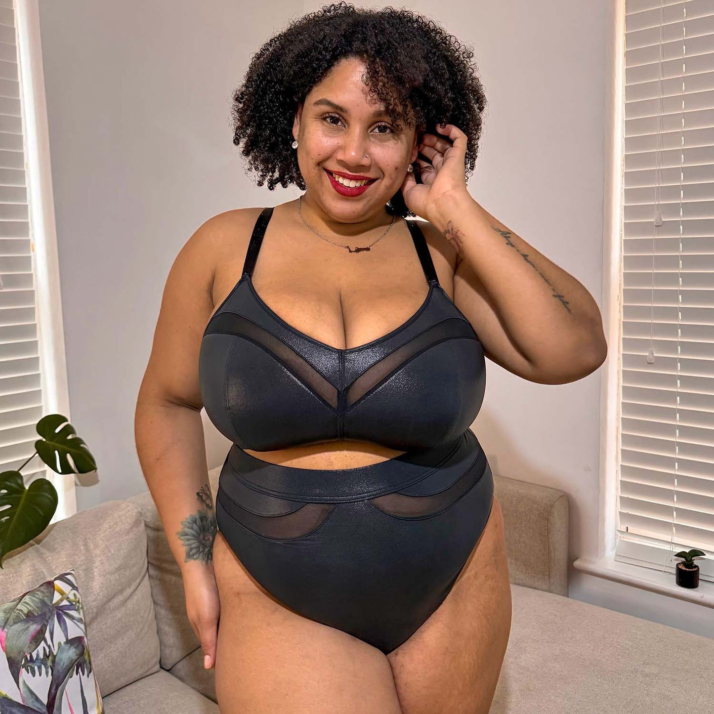Siren Faux Leather Full Briefs