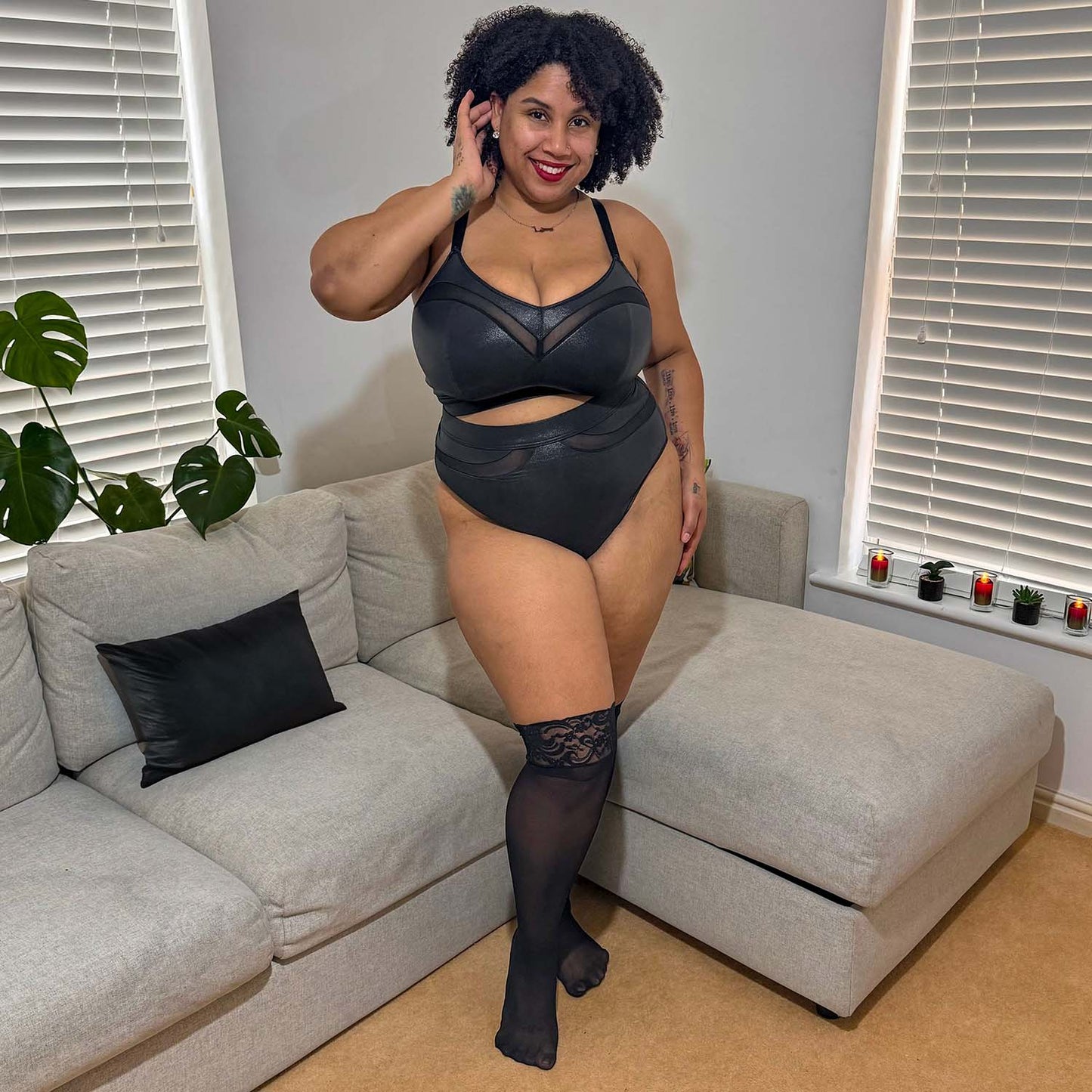 Siren Faux Leather Full Briefs