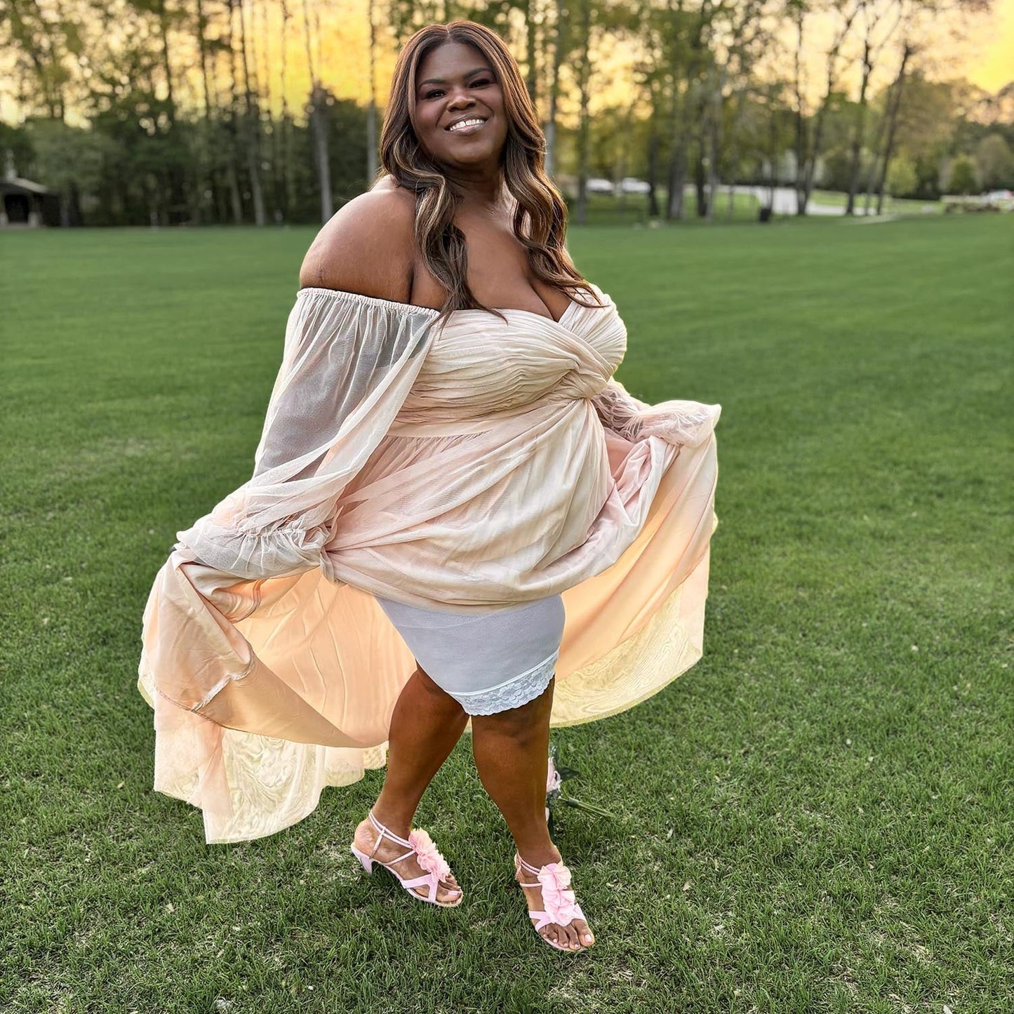 Lace Stay Cool Chub Rub Shorts - White