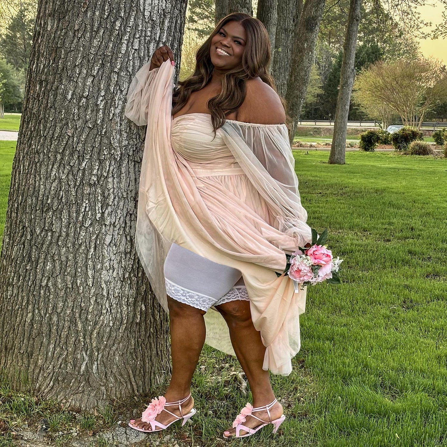 Lace Stay Cool Chub Rub Shorts - White