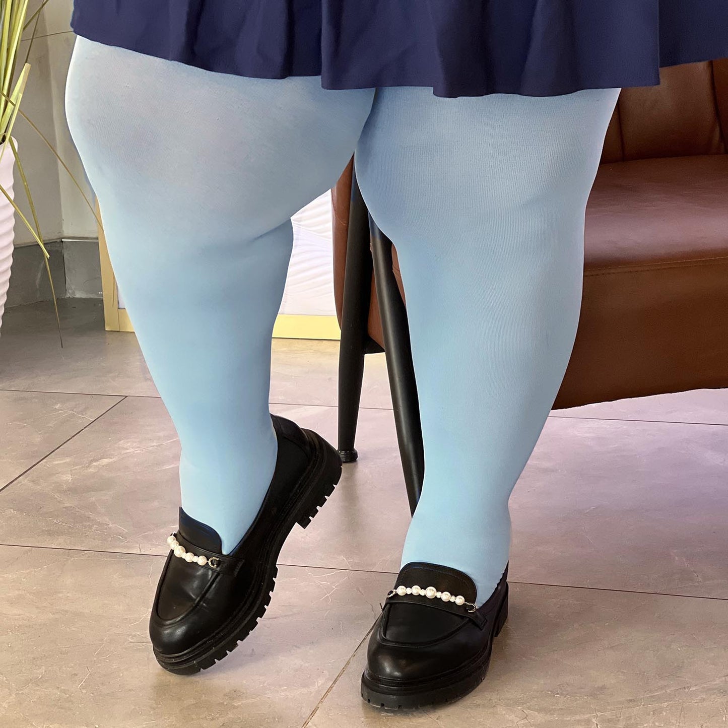 80 Denier Tights - Menthe Glacier