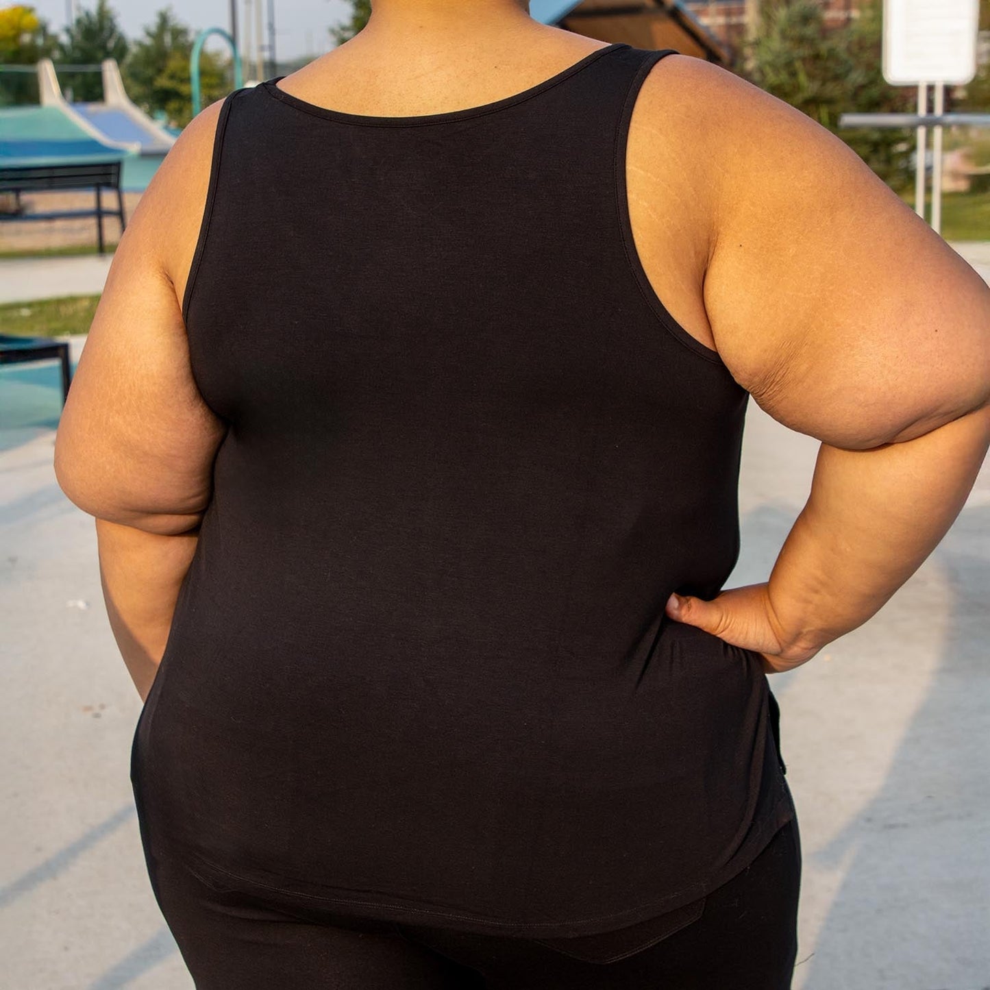 Bamboo Lounge Vest - Black