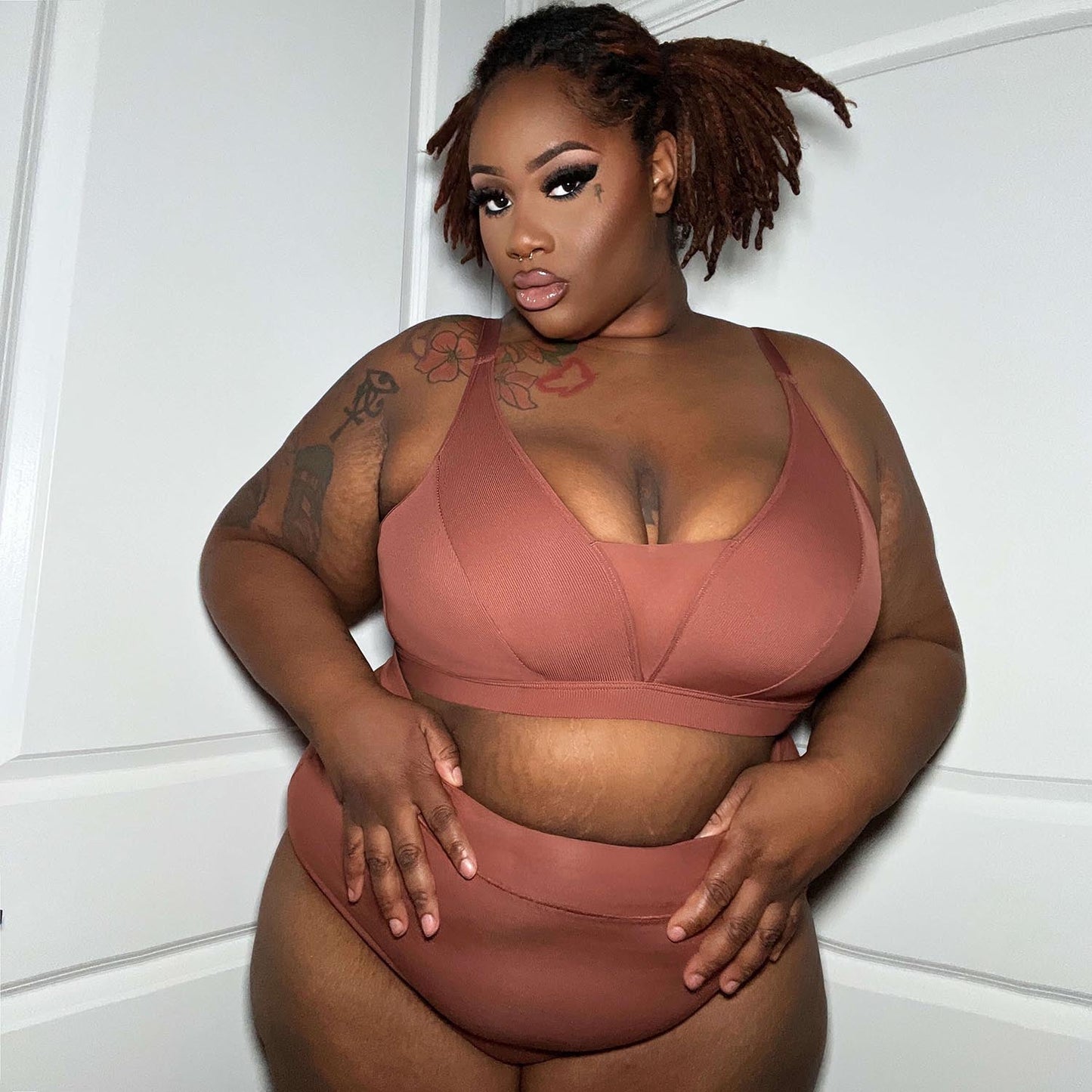 Organic Cotton Super High Waist Knickers - Root Beer