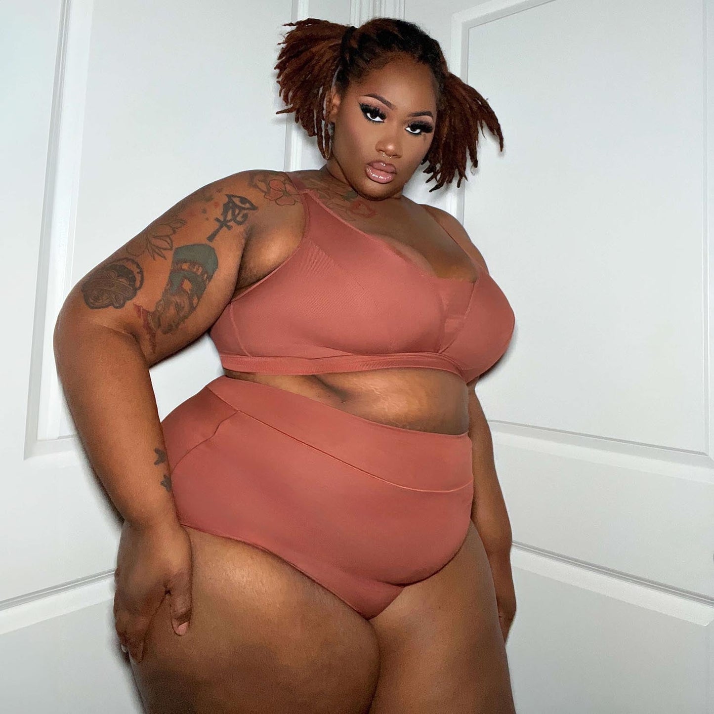 Organic Cotton Super High Waist Knickers - Root Beer