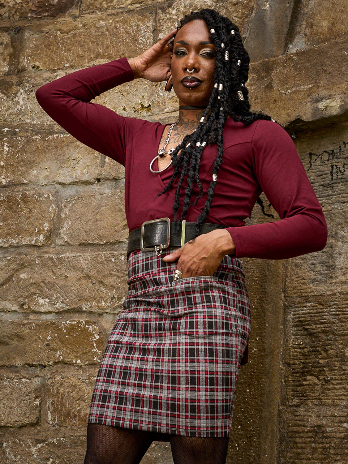Plaid Mini Skirt - Bonnie
