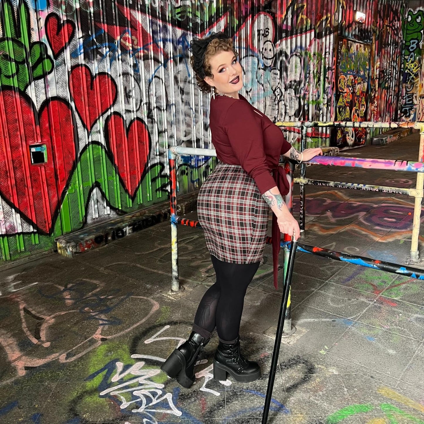 Plaid Mini Skirt - Bonnie