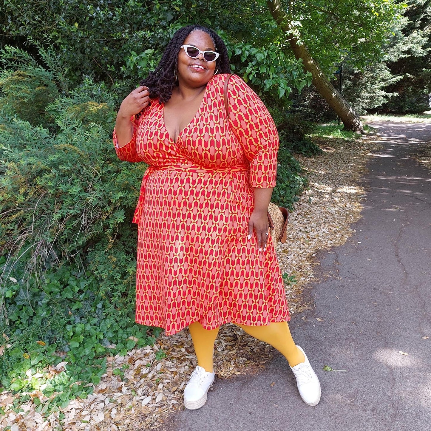 Wrap Dress - Red City