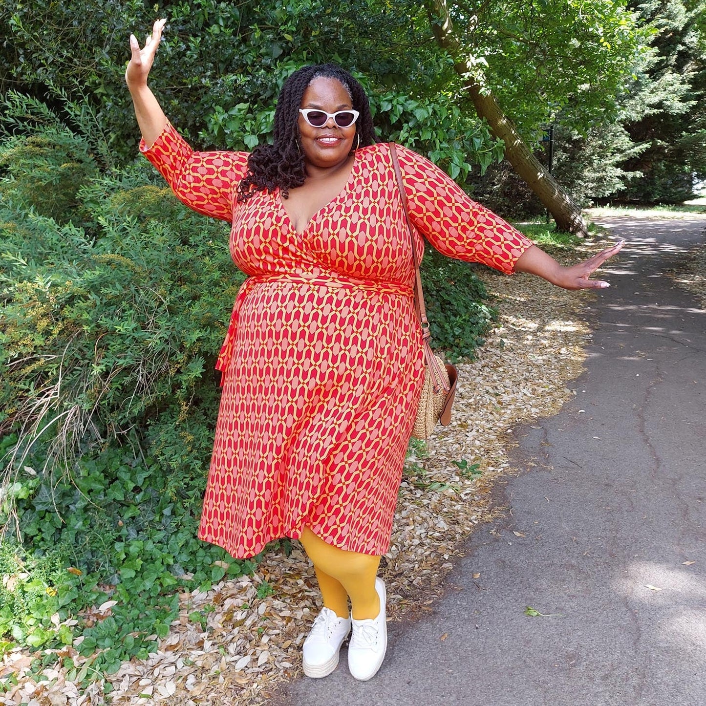 Wrap Dress - Red City