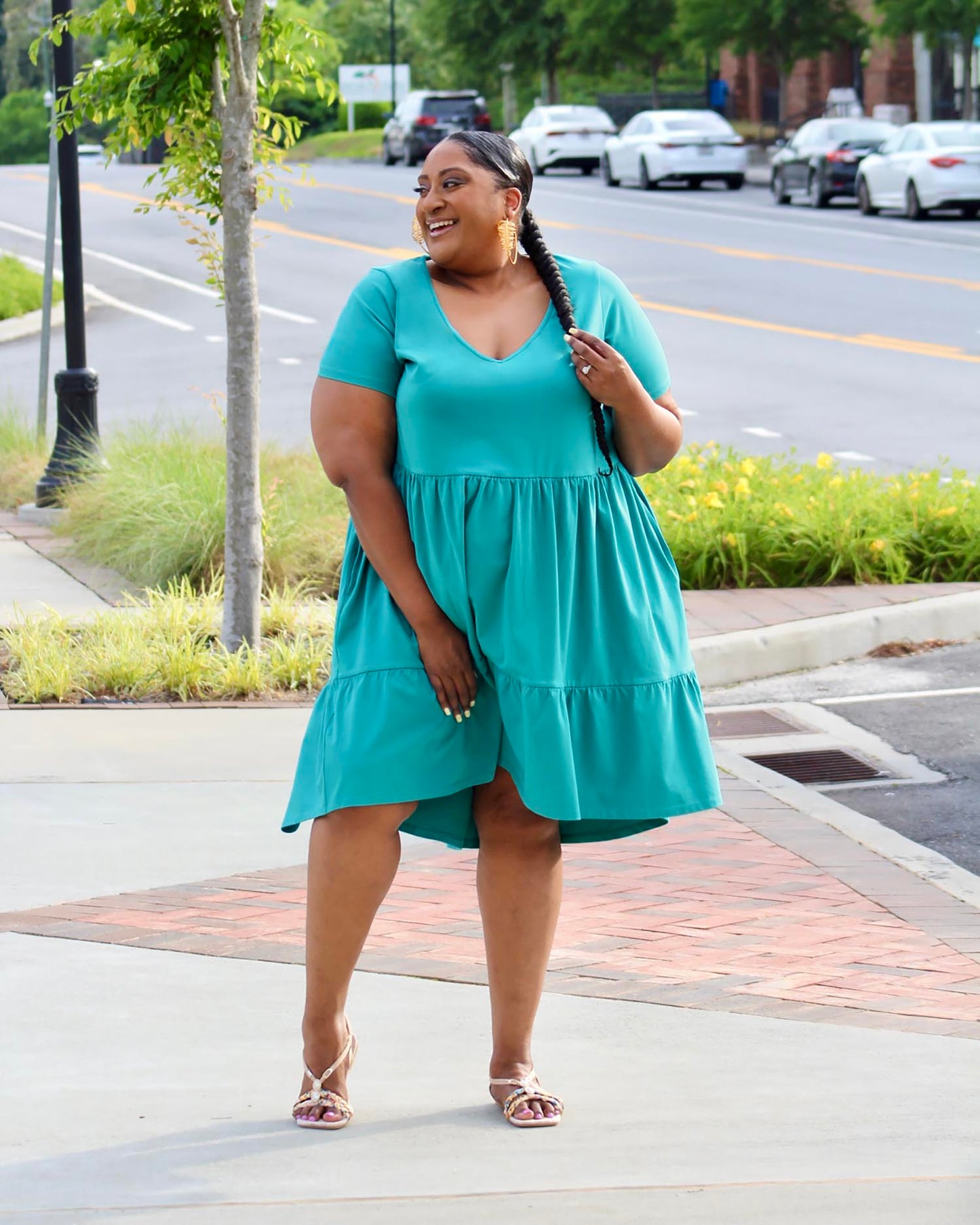 Tiered Mini Dress - Beach Bum