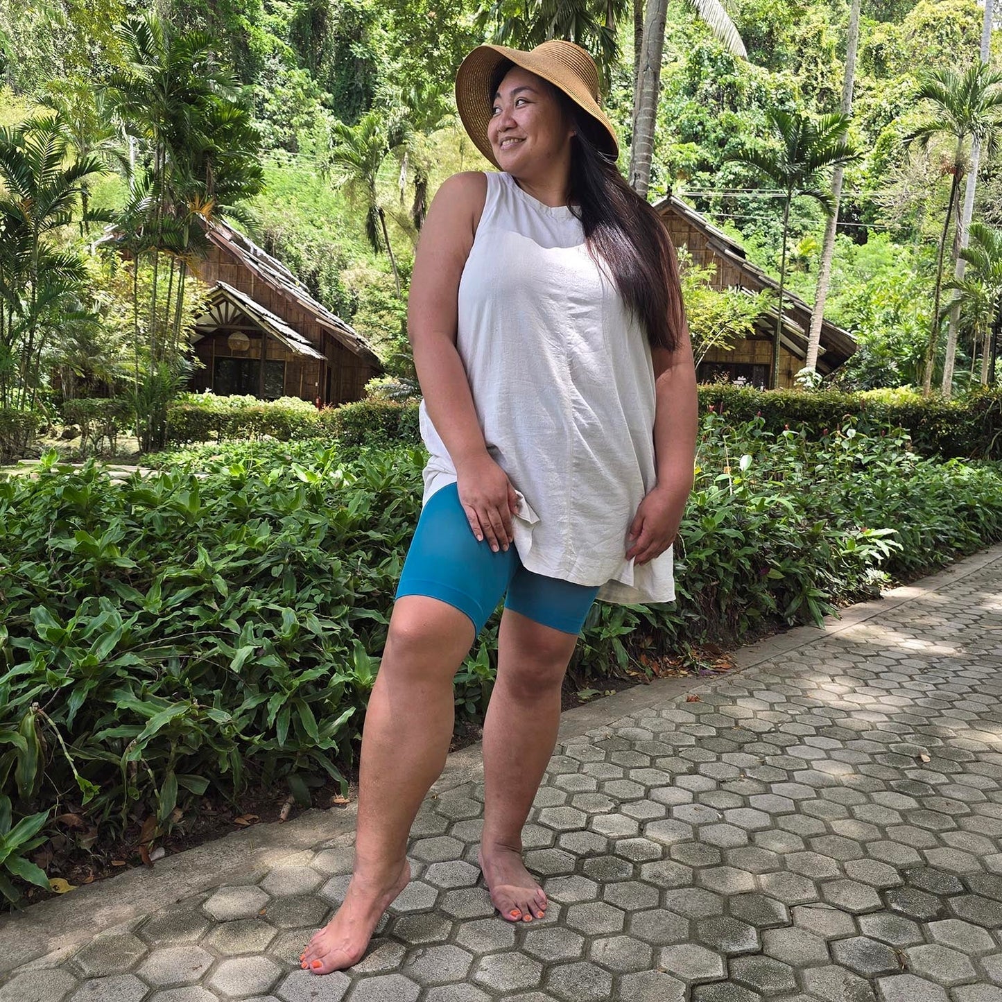 Stay Cool Chub Rub Shorts - Petrol Blue