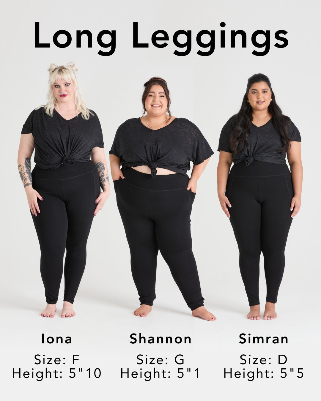 Long Squat Proof Leggings - Black (V2)