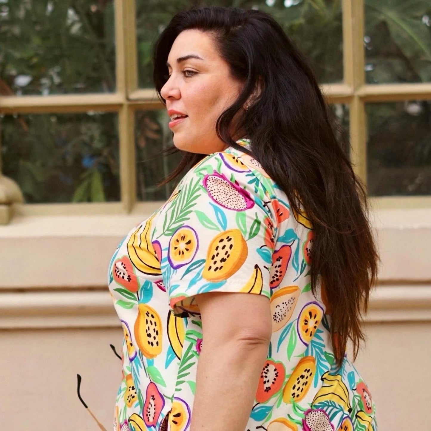 Organic Club Tropicana Day/Nightdress With Sleeves