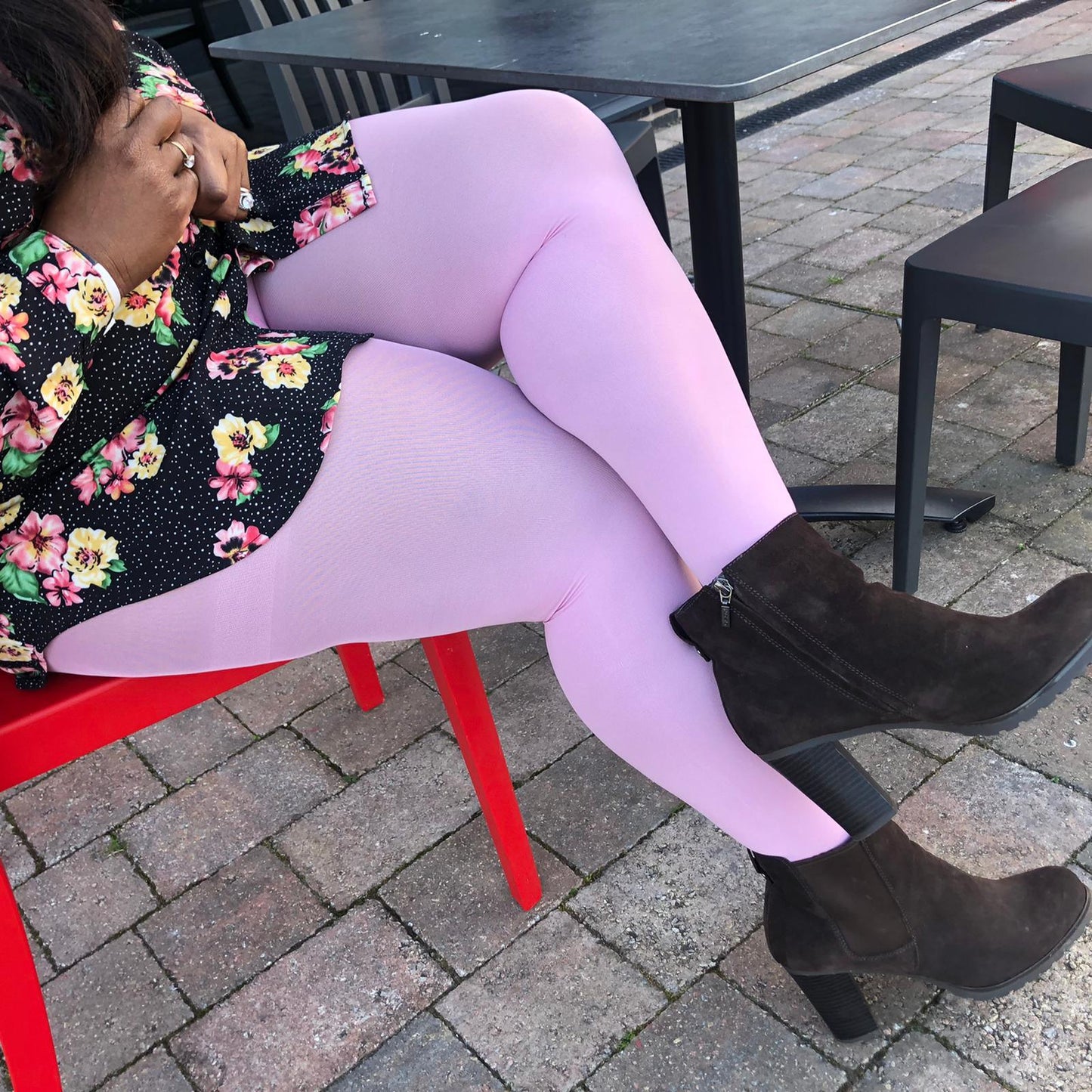 80 Denier Tights - Pétale de Rose