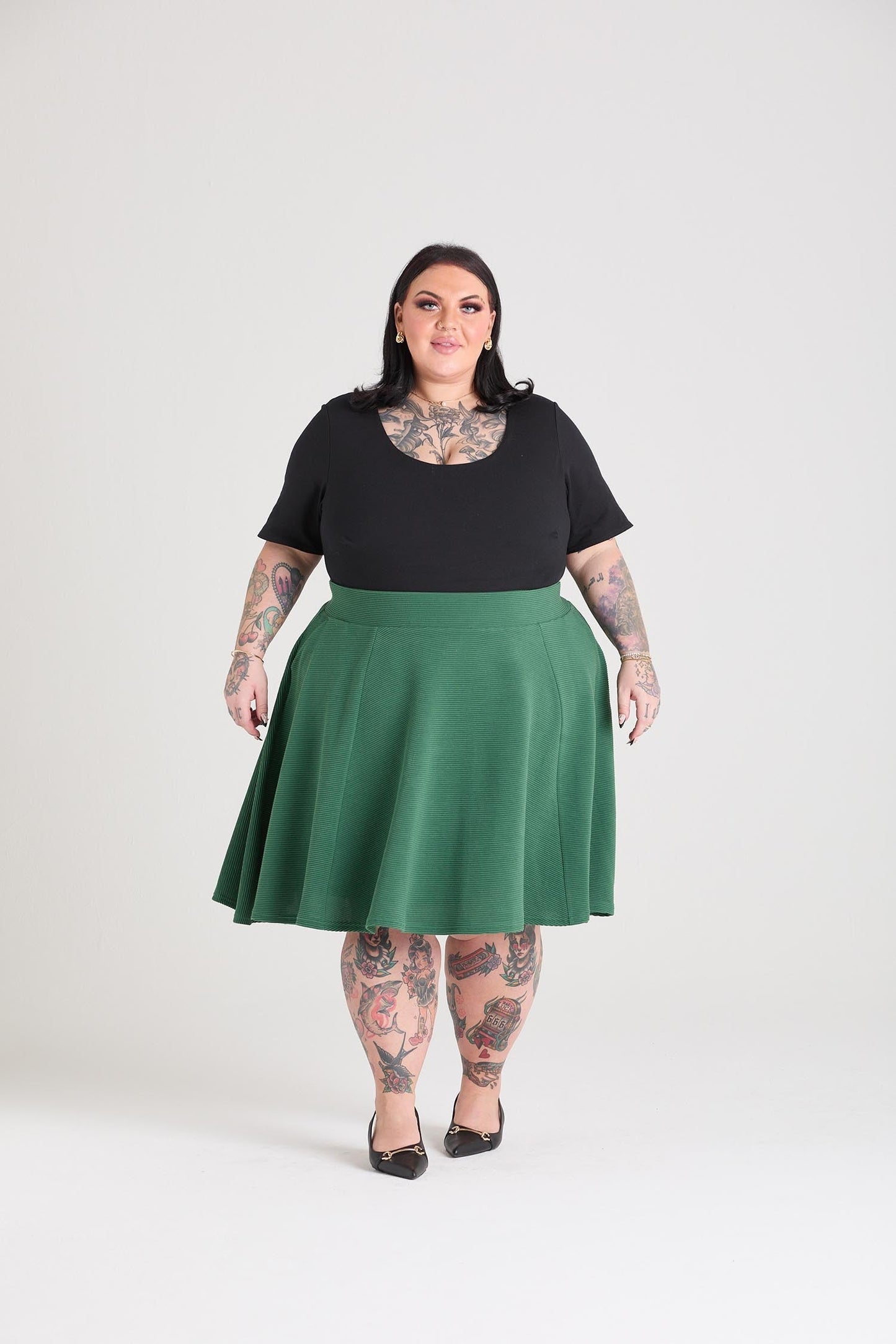 Ottoman Flare Skirt - Petit Pois