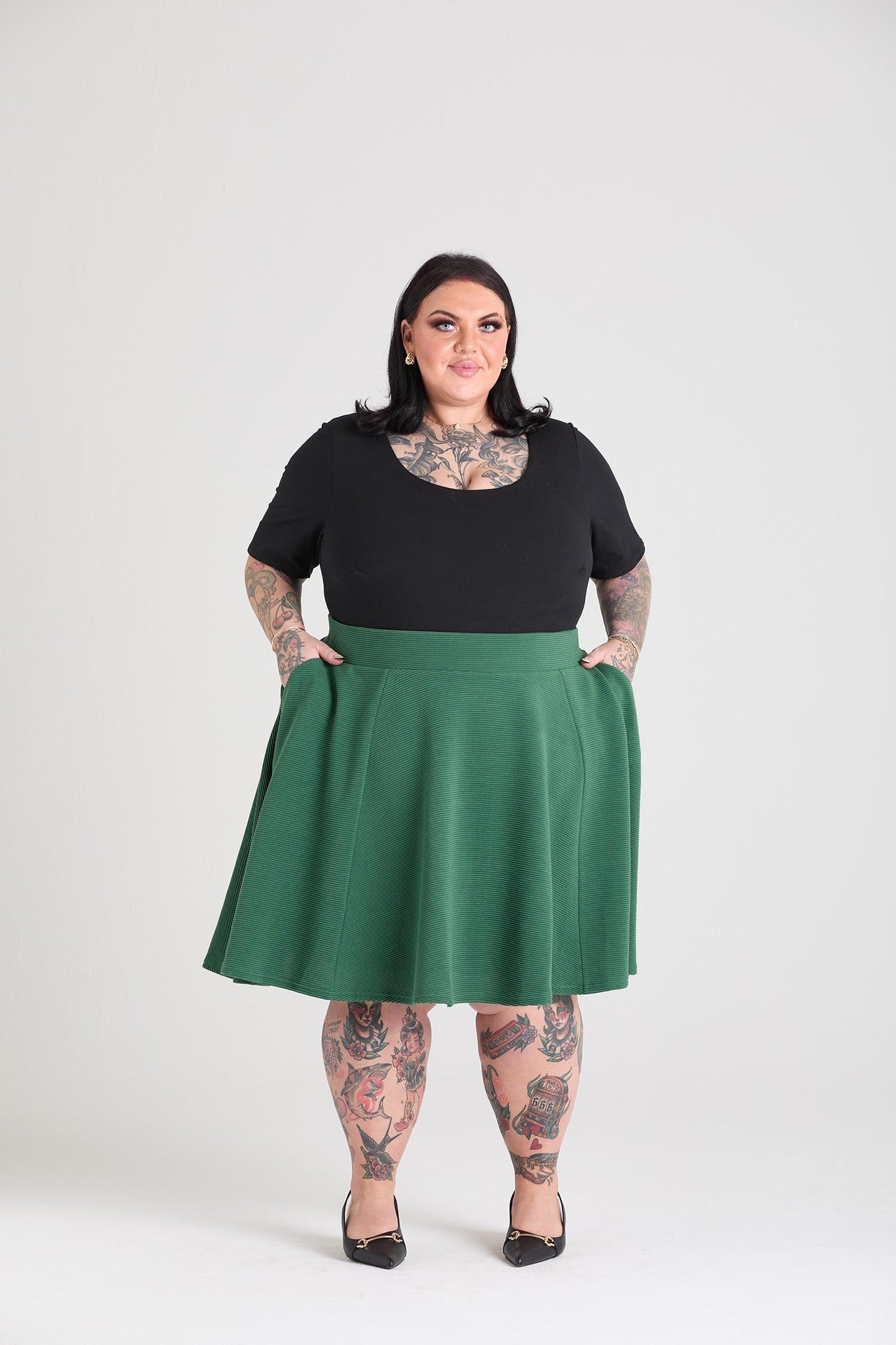 Ottoman Flare Skirt - Petit Pois