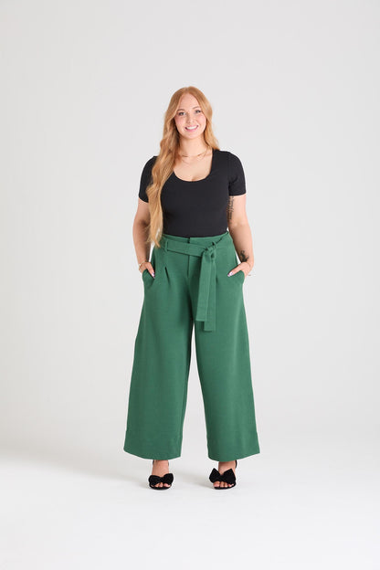 Ottoman Wide Leg Tailored Trousers  - Petit Pois
