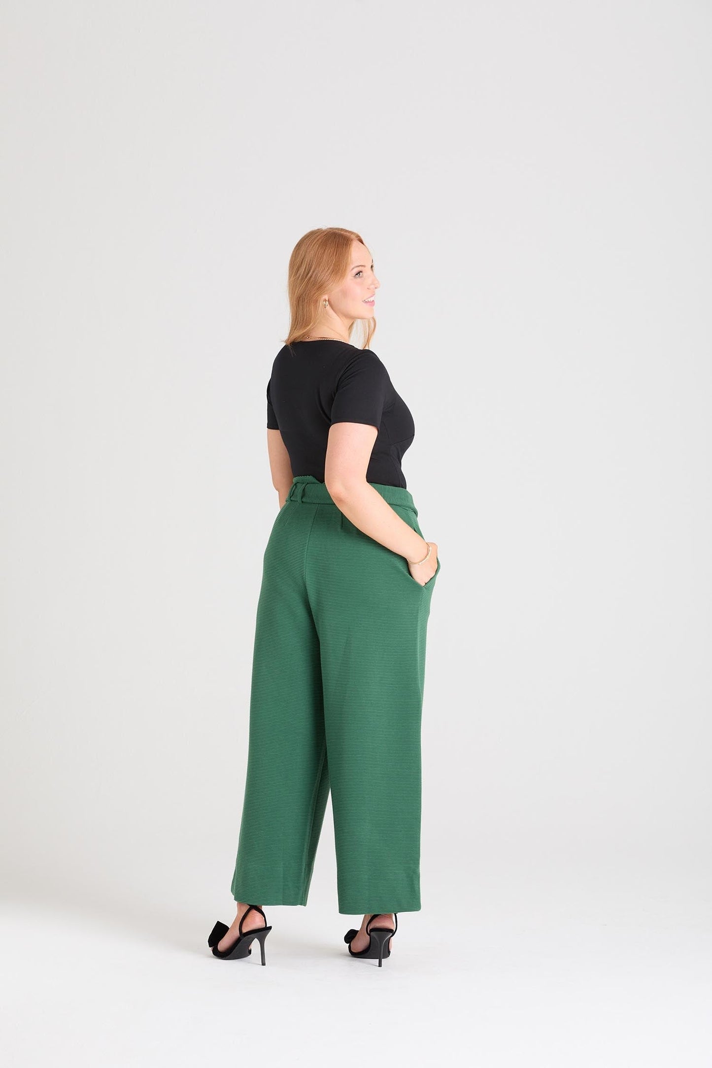 Ottoman Wide Leg Tailored Trousers  - Petit Pois