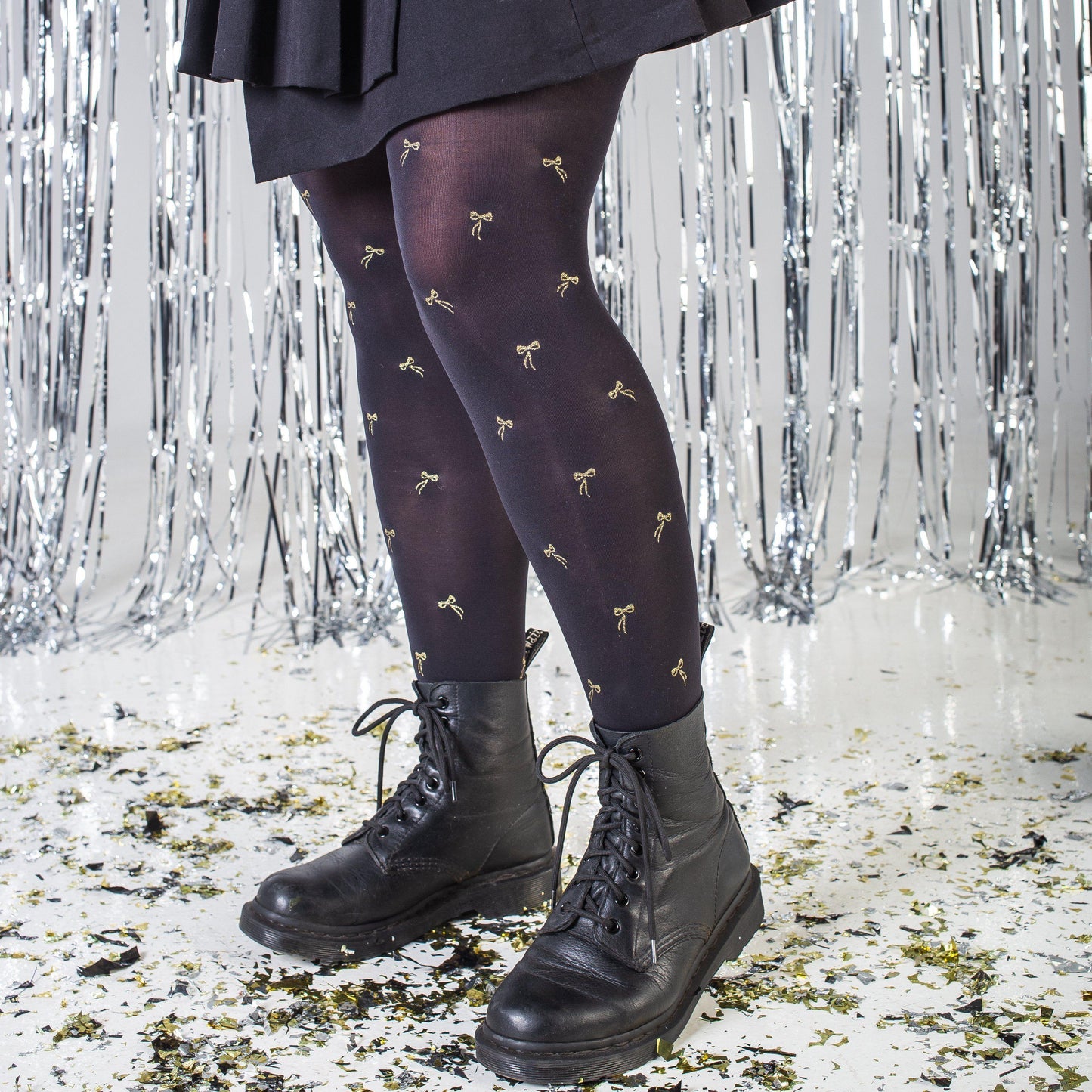 Pattern Tights - Tie Me Up