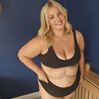 Cheeky High Leg Knickers - 3 Pairs in Black