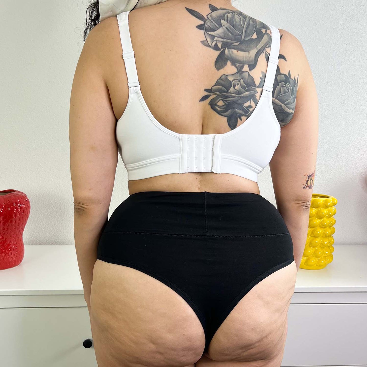 Cheeky High Leg Knickers - 3 Pairs in Black