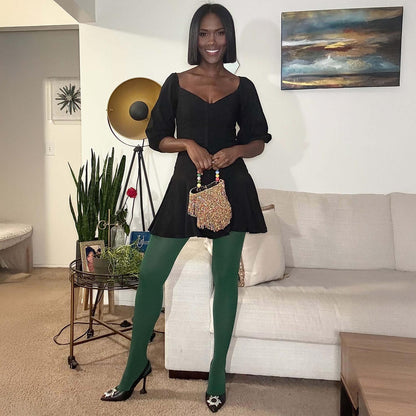 80 Denier Tights - Foliage