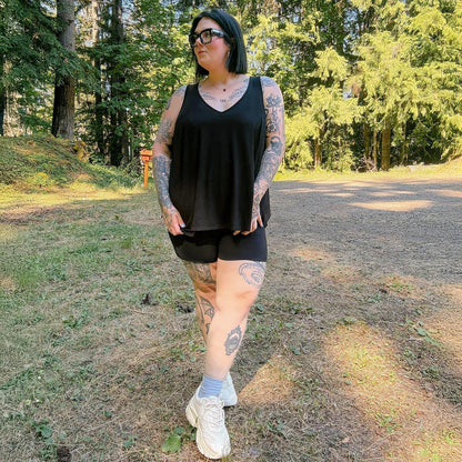 Bamboo Lounge Vest - Black