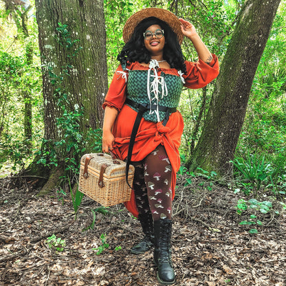 Pattern Tights - Toadstool