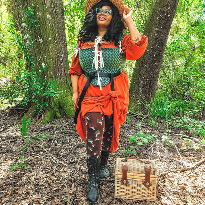 Pattern Tights - Toadstool