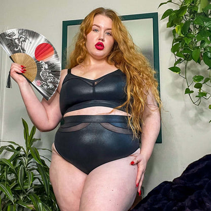 Siren Faux Leather Full Briefs