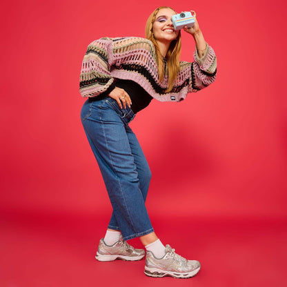 Organic Mom Jeans - Atlantic