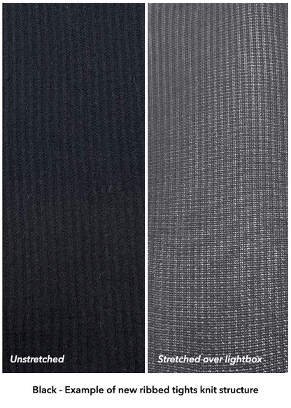 Ionic Ribbed Tights - Black