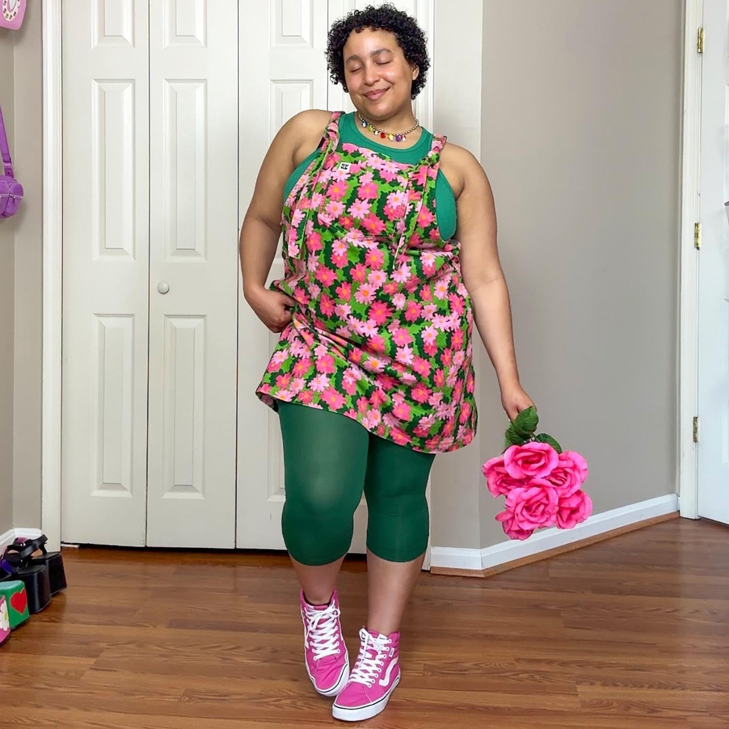 Stay Cool Capri Tights - Foliage