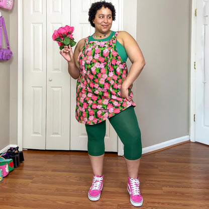 Stay Cool Capri Tights - Foliage