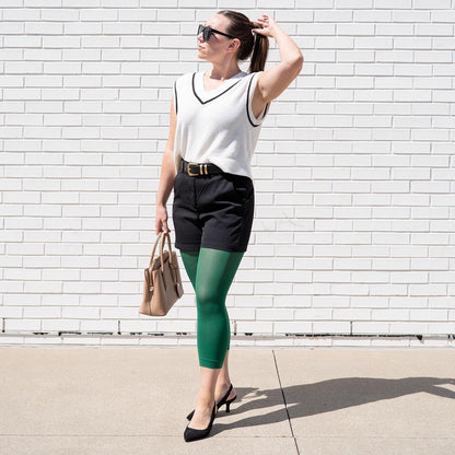 Stay Cool Capri Tights - Foliage