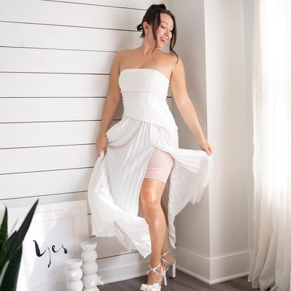 Lace Stay Cool Chub Rub Shorts - Ballet Pink