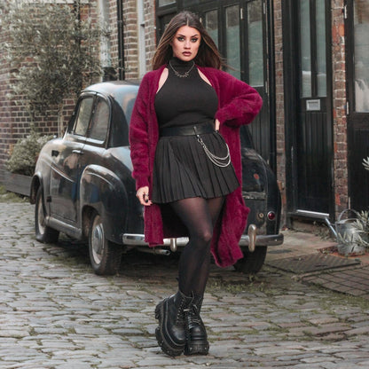 Fluffy Cardigan - Cherry