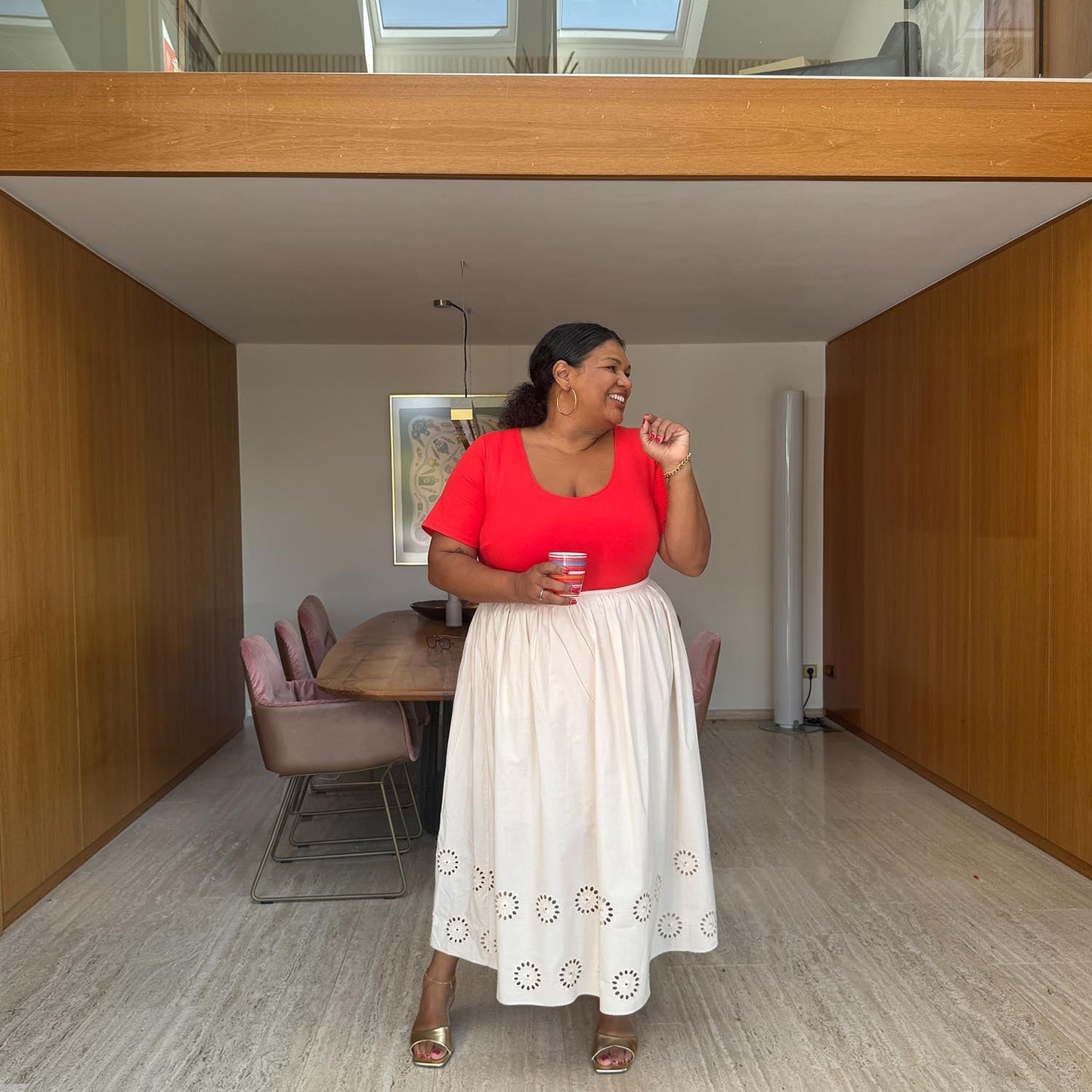 Short Sleeve Cotton Bodysuit - Sangria